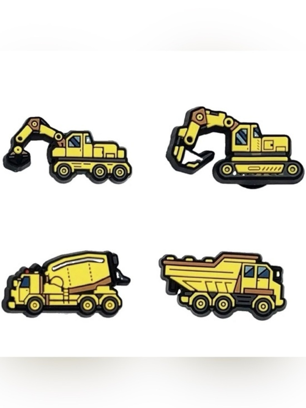 Construction Trucks Shoe Charms